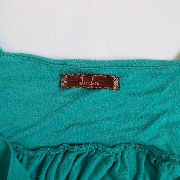 DMBM Turquoise Ruffle Tank Top - Picture 5 of 6